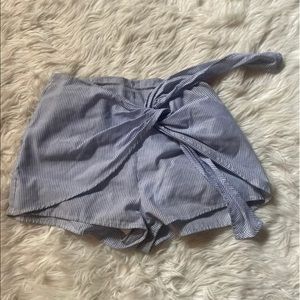 Striped Shorts - Blue & White - M